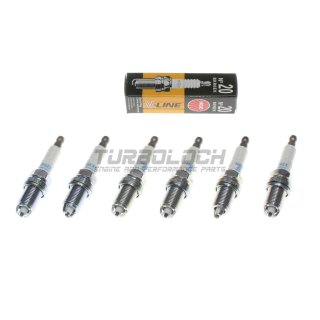 6x Zündkerze NGK 4388 (BKR6EK) V-Line - BMW E34 E36 E38 Z3 (M50/52) Alpina / Porsche / Citroen / Peugeot / Dacia / Opel