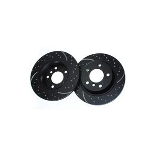 EBC "Turbo Groove Disc" Black Sportbremsscheibe HA (294x19mm) - BMW 3er E46 318-328i