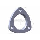 Dreiecksflansch Ø 50,8mm Edelstahl 1.4301 / 3mm Fase für Brennring