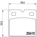 Brembo Brake Pads P02001 Rear Handbrake - Aston Martin...