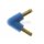 6 mm V-Stück Messing blau