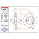 Brembo "Coated Disc Line" Bremsscheiben 09.8695.11 (266x22 mm) VA - Citroen DS Peugeot