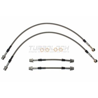 Goodridge Stahlflex-Bremsleitungen (Kit 4-teilig, ABE) - Audi A3/S3 ab 97 (nur Quattro)