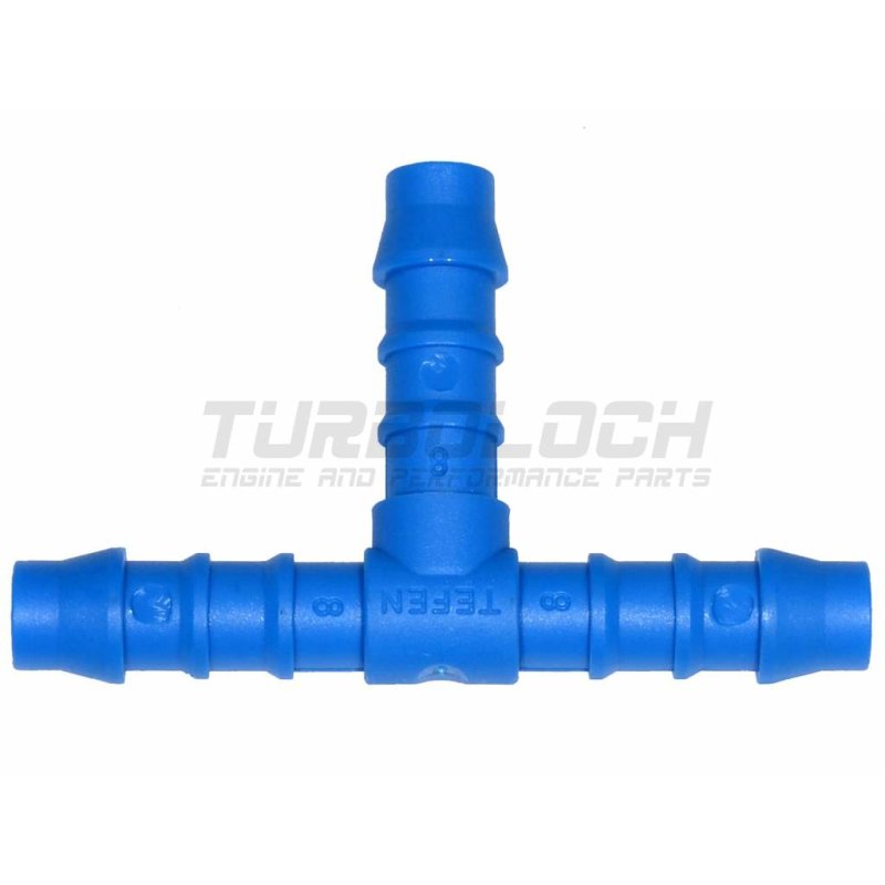 Schlauchverbinder 5 mm T-Stück Kunststoff (Polyamid) - blau - Turbolo, 2,55  €