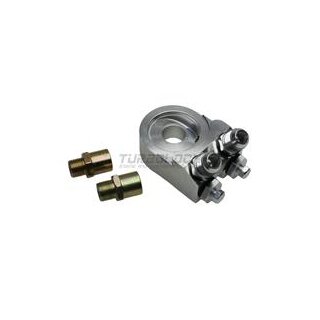 Ölfilter Adapter mit 2 Sensoranschlüssen für externe Ölkühler - 3/4° - 16 UNF / M20x1,5 Gewinde D08