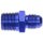 Alu Gewindeadapter Schraubadapter blau AN06 D06 9/16-18" UNF auf 1/4" NPT