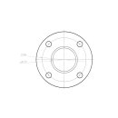 Distanzscheibe 12mm LK: 4x100mm NLB: 56,1mm - mit Felgenzentrierung (silver line)