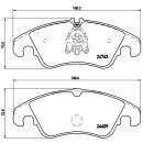 Brembo Bremsbeläge P85098 VA - Audi A4 (B8) A5 A6 (C7) A7 (4G) Q5 (8R)