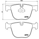 Brembo Bremsbeläge P06026 HA - BMW M3 (E90 E92 E93) E60 E61 E63 E64 E65 E70 E71 F15 F16