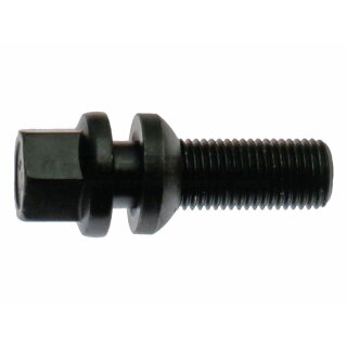 Radschraube Kugelbund M14 x 1,5 x 35mm R14 SW17 schwarz (bewegl. Scheibe)