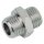 Doppelnippel reduziert - 1/2" - 1/2" - Messing vernickelt