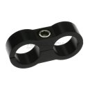 Doppel-Leitungsschelle Abstandhalter Aluminium (AN08) - blau