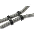 Doppel-Leitungsschelle Abstandhalter Aluminium (AN08) - blau