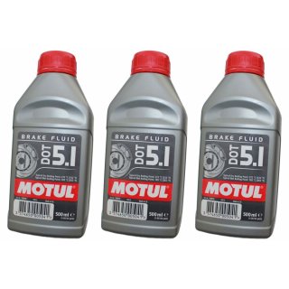 Motul Bremsflüssigkeit Brake Fluid DOT 5.1 - 1,5L - 3x 100950