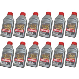 Motul Bremsflüssigkeit Racing Brake Fluid RBF660 DOT 4 - 6L - 12x 101666