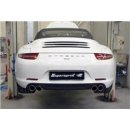 Supersprint Mittelrohrsatz + Endrohre links (Ø 2x90 mm) für Abgasklappen 247446 - Porsche Carrera / Carrera 4 / S / 4S (Bj. 2012-2015)