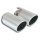 Supersprint Endrohr-Satz "Satin" (Ø 2x100 mm) 248056 - Porsche Boxster Cayman (981) 2.7 3.4 S GTS GT4 265-385 PS (ab Bj. 2012)
