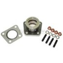 Adapterflansch Wastegate Audi S2 S4 RS2 auf TiAL MVR Edelstahl 1.4301