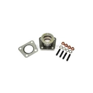 Adapterflansch Wastegate Audi S2 S4 RS2 auf TiAL MVS Edelstahl 1.4301